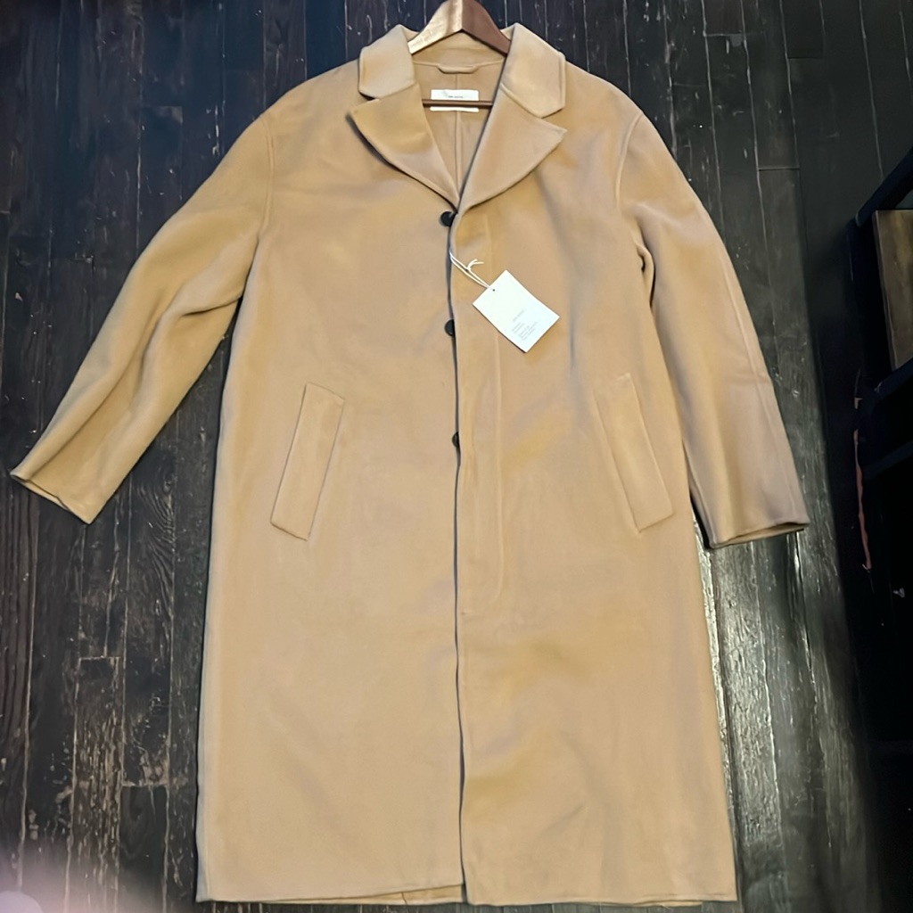Zara Origins Men Camel Coat Size L